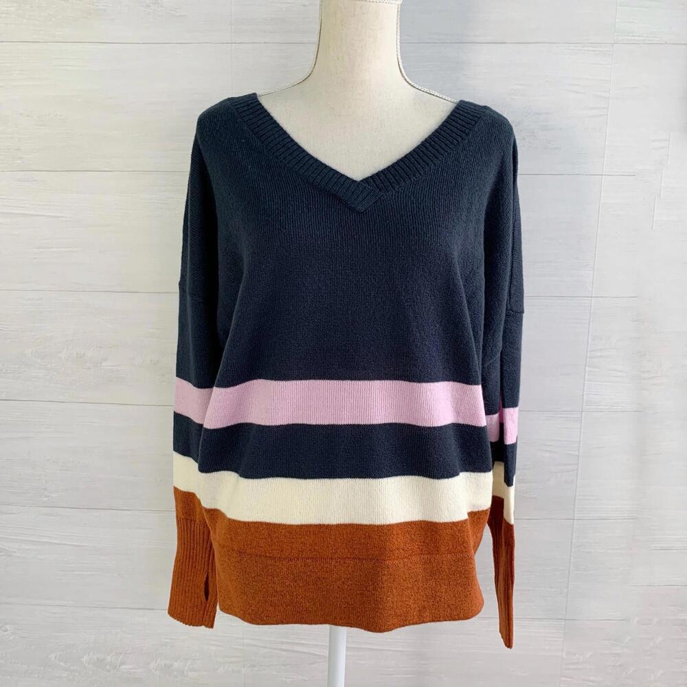 NWT prana - Norfolk Sweater in Gingerbread V-front & back, S